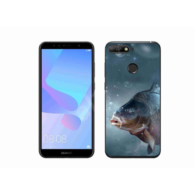 Gél borítás mmCase a Huawei Y6 Prime 2018-hoz - ponty és buborékok