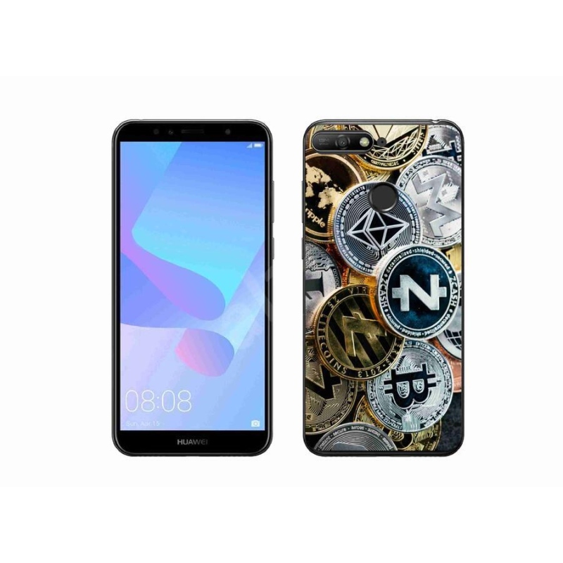 Gél borítás mmCase a Huawei Y6 Prime (2018) számára - kriptovaluták
