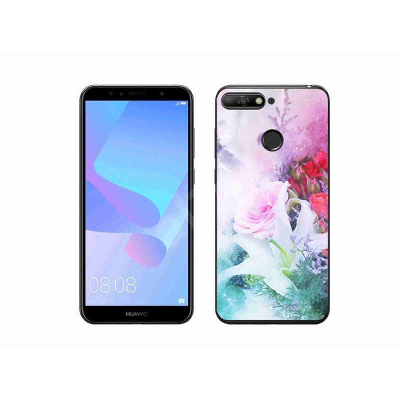 Gél borító mmCase a mobil Huawei Y6 Prime (2018) - virágok 4