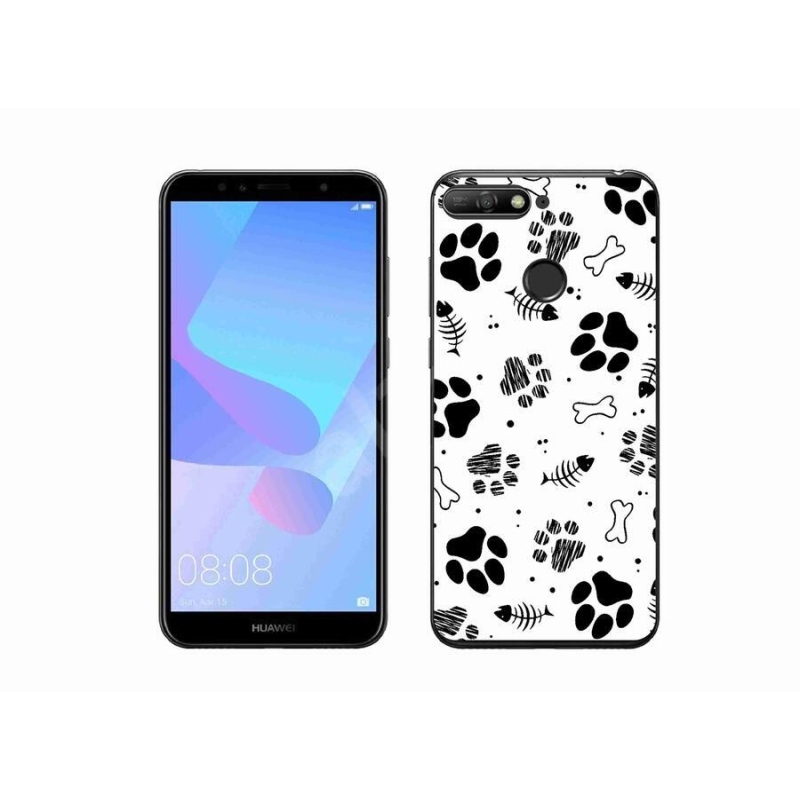Gél borítás mmCase a Huawei Y6 Prime (2018) - kutyamancsok 1