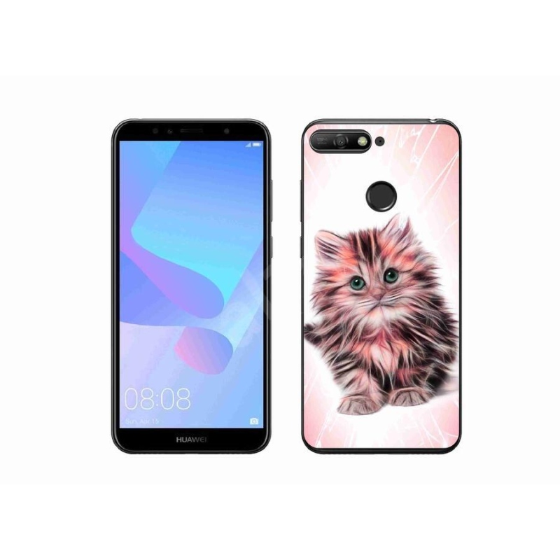 Gél borítás mmCase a mobil Huawei Y6 Prime (2018) - aranyos cica