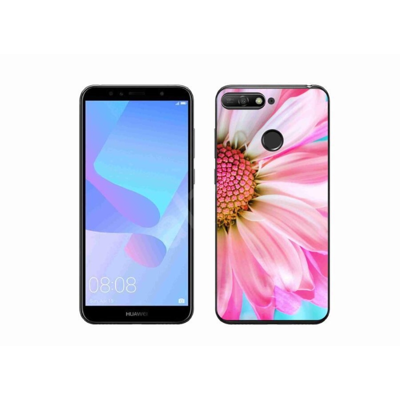 Gél borítás mmCase a Huawei Y6 Prime 2018-hoz - rózsaszín virág