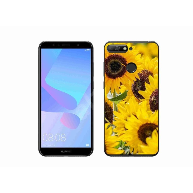Gél borítás mmCase a Huawei Y6 Prime 2018-hoz - Napraforgó