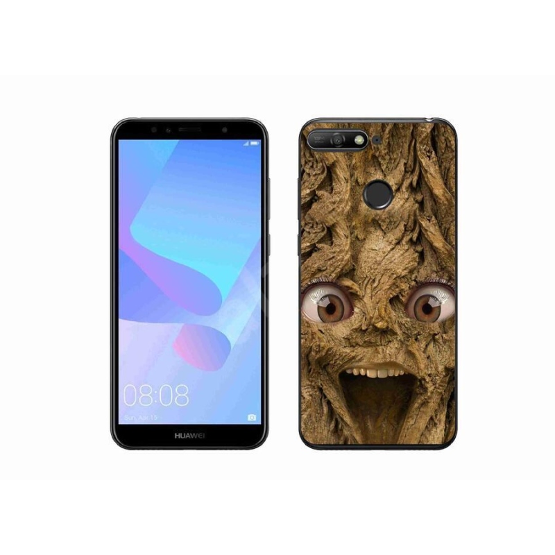 Gél borító mmCase a Huawei Y6 Prime (2018) - boldog fa szemekkel