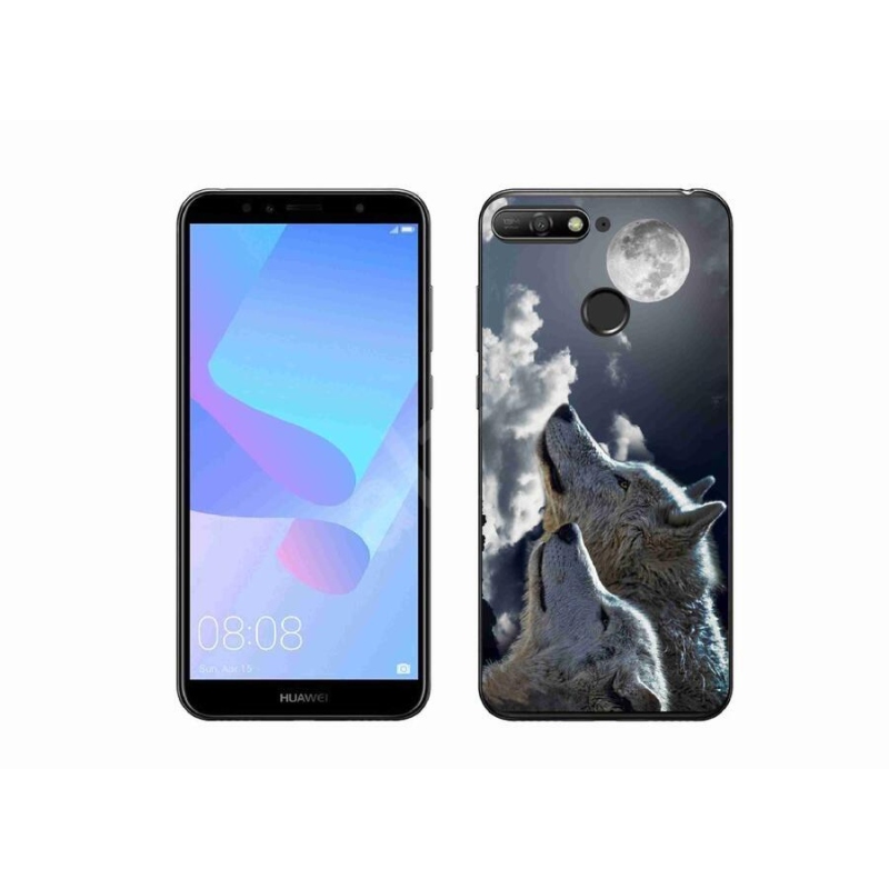 Gél borítás mmCase a Huawei Y6 Prime (2018) - farkasok számára