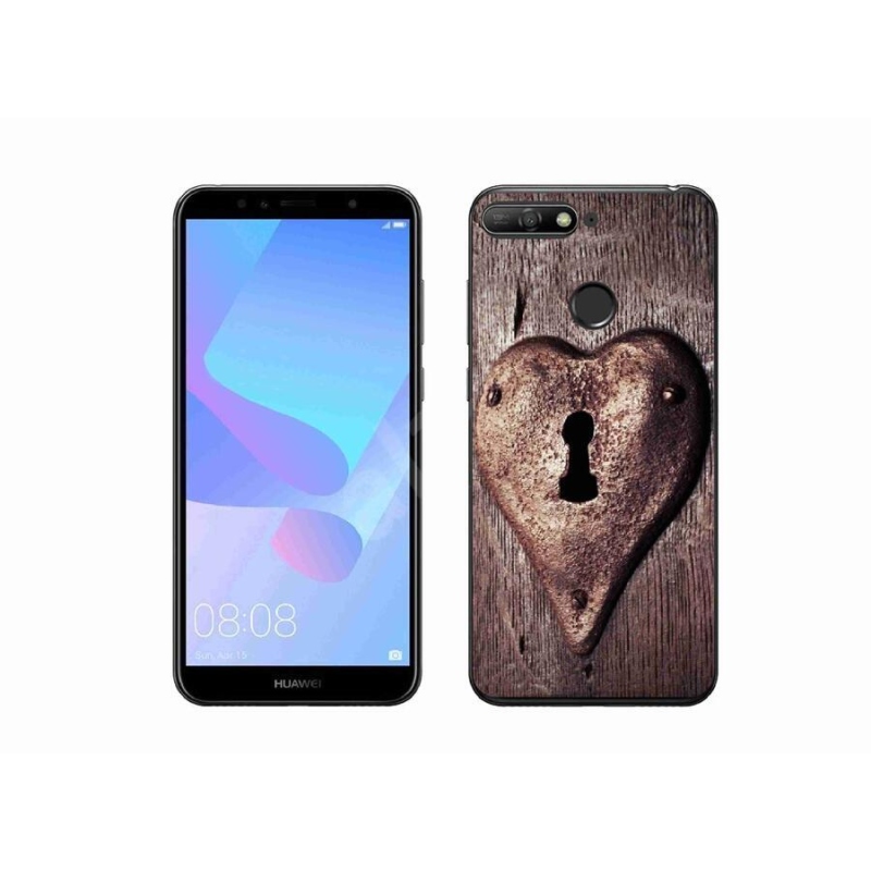 Gél borítás mmCase a Huawei Y6 Prime (2018) készülékhez - szív alakú zár