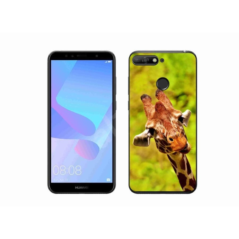 Gél védőhuzat mmCase a Huawei Y6 Prime (2018) - zsiráfhoz