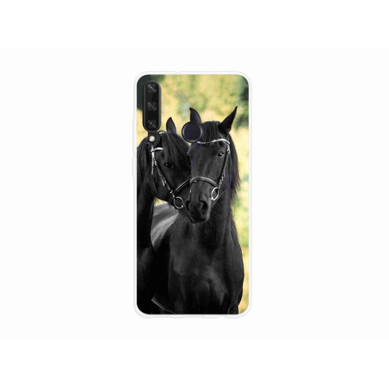 Gél borító mmCase a Huawei Y6p-hez - két fekete ló