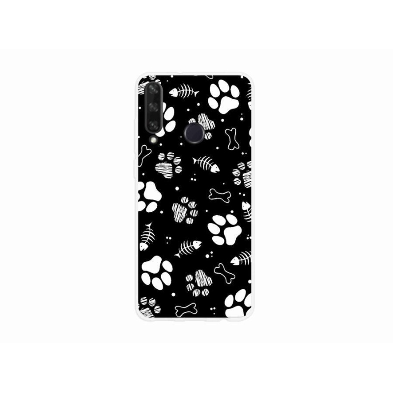 Gél borítás mmCase a Huawei Y6p számára - kutyamancsok