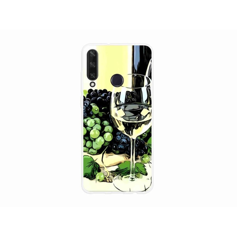 Gél borító mmCase mobil Huawei Y6p - pohár bor