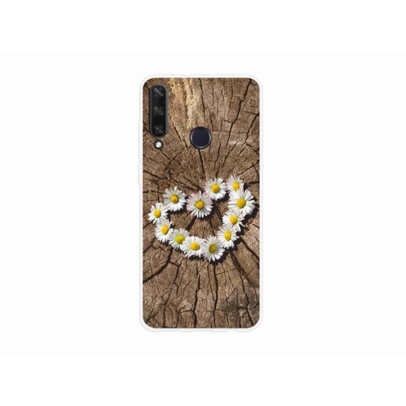 Gél borító mmCase a mobil Huawei Y6p - szív a százszorszépek szívéhez