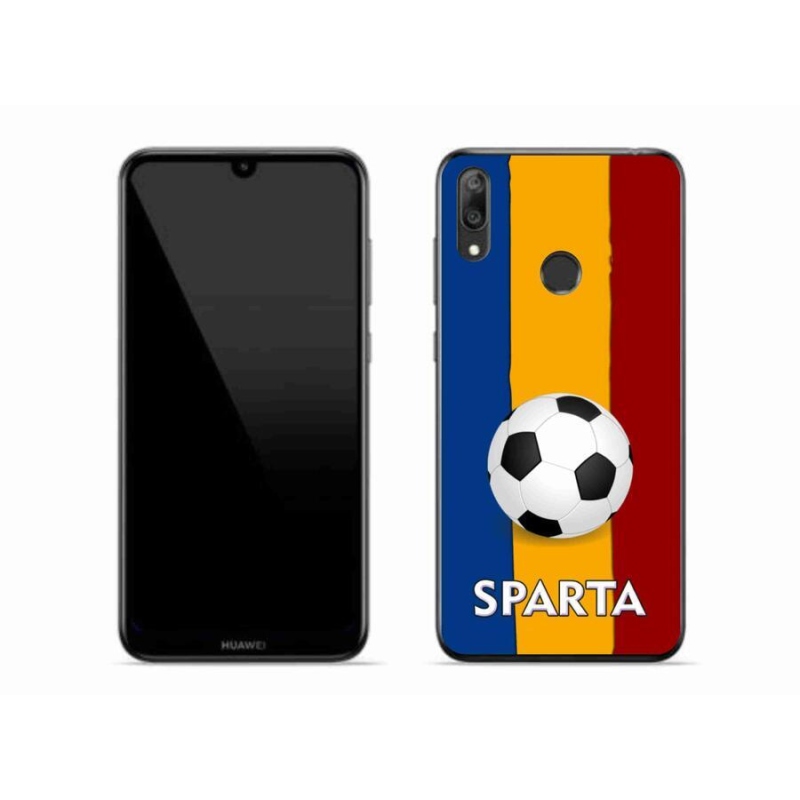 Gél borítás mmCase a Huawei Y7 (2019) - futball 1