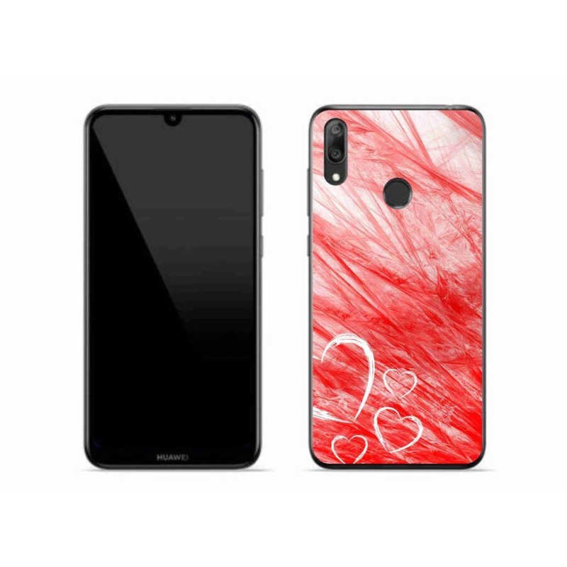 Gél borítás mmCase a Huawei Y7 (2019) számára - szív