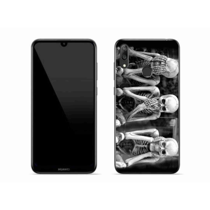 Gél borítás mmCase a Huawei Y7 (2019) - csontvázakhoz