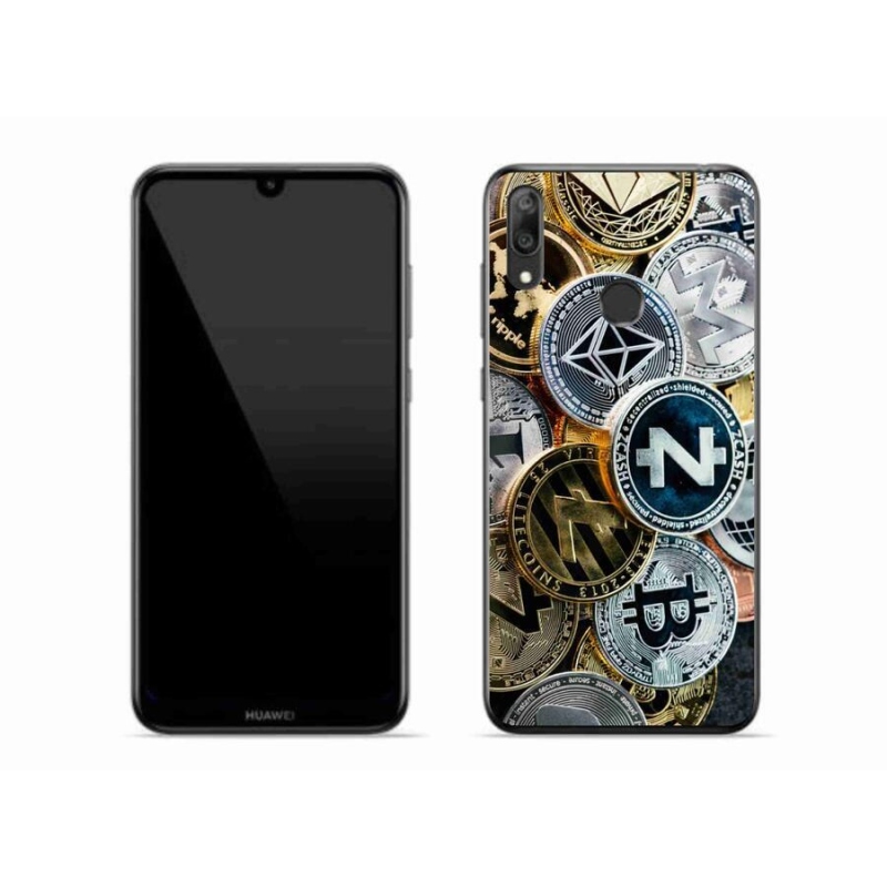 Gél borítás mmCase a Huawei Y7 (2019) számára - kriptovaluták