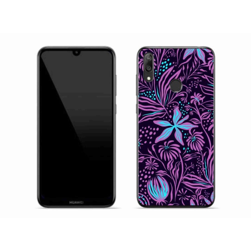Gél borító mmCase a mobil Huawei Y7 (2019) - virágok 2