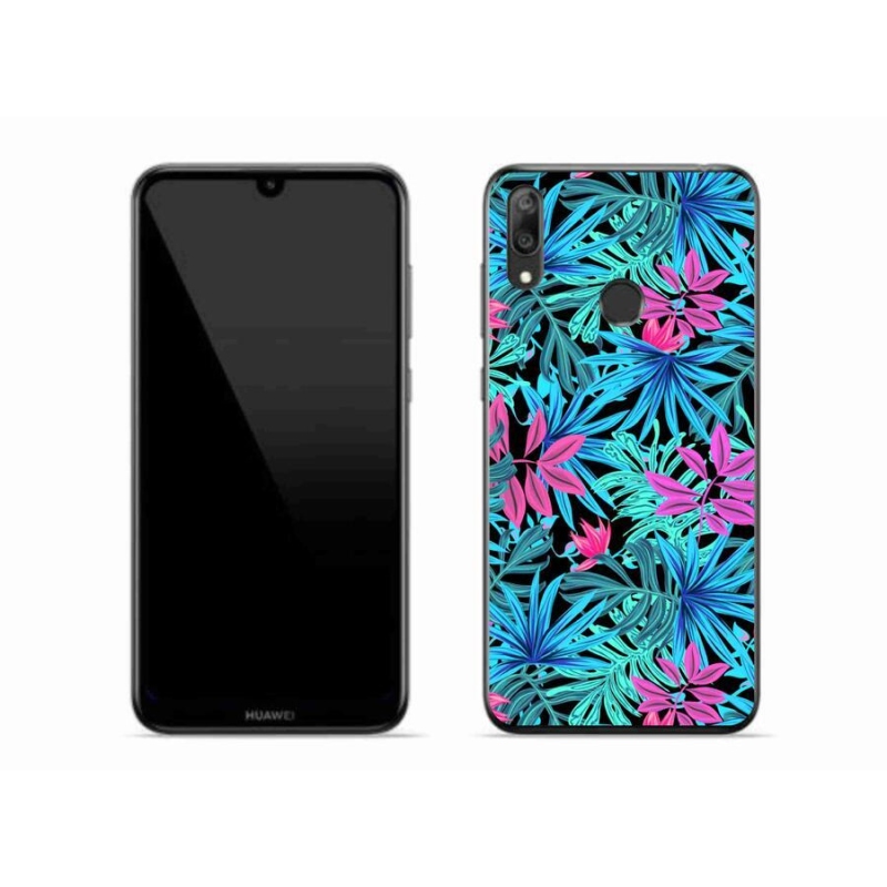 Gél borító mmCase a mobil Huawei Y7 (2019) - virágok 3