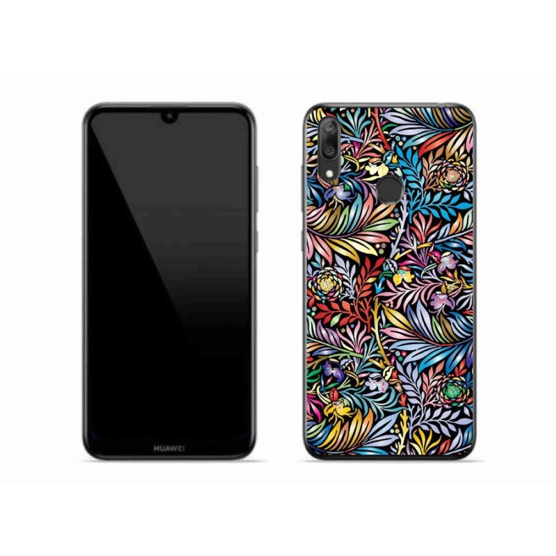 Gél borító mmCase a mobil Huawei Y7 (2019) - virágok 5