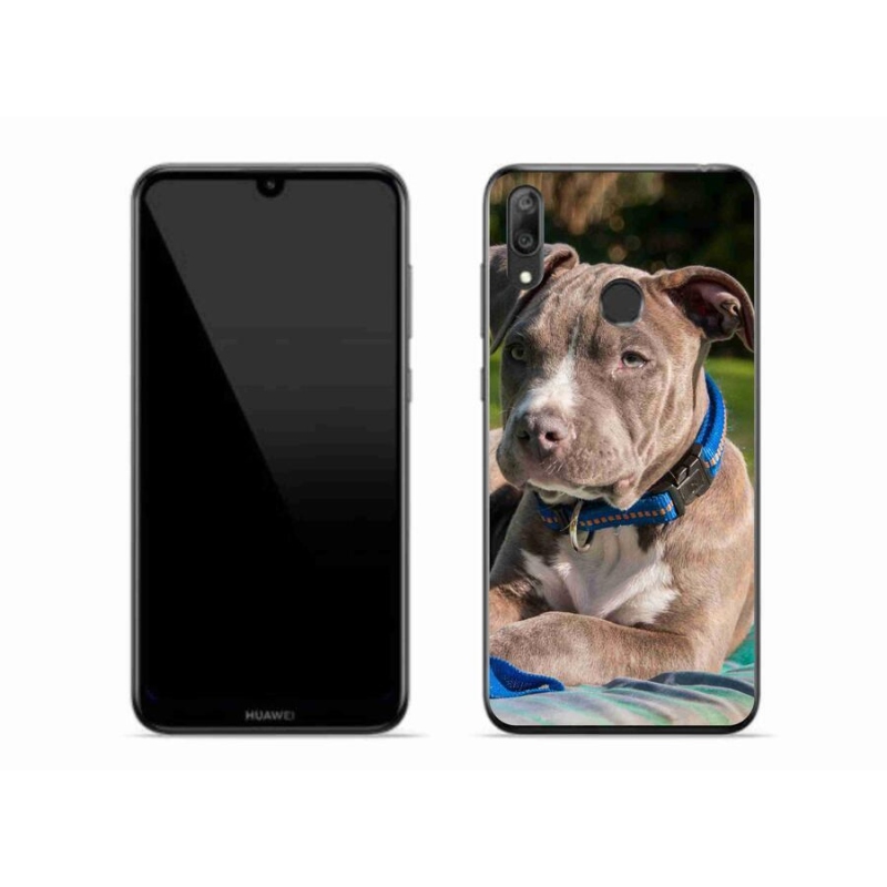 Gél borítás mmCase a Huawei Y7 (2019) számára - pitbull