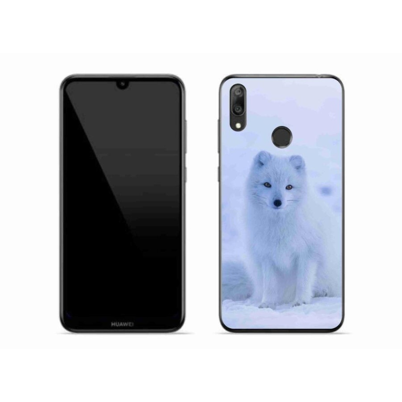 Gél borító mmCase a Huawei Y7 (2019) - polár róka számára