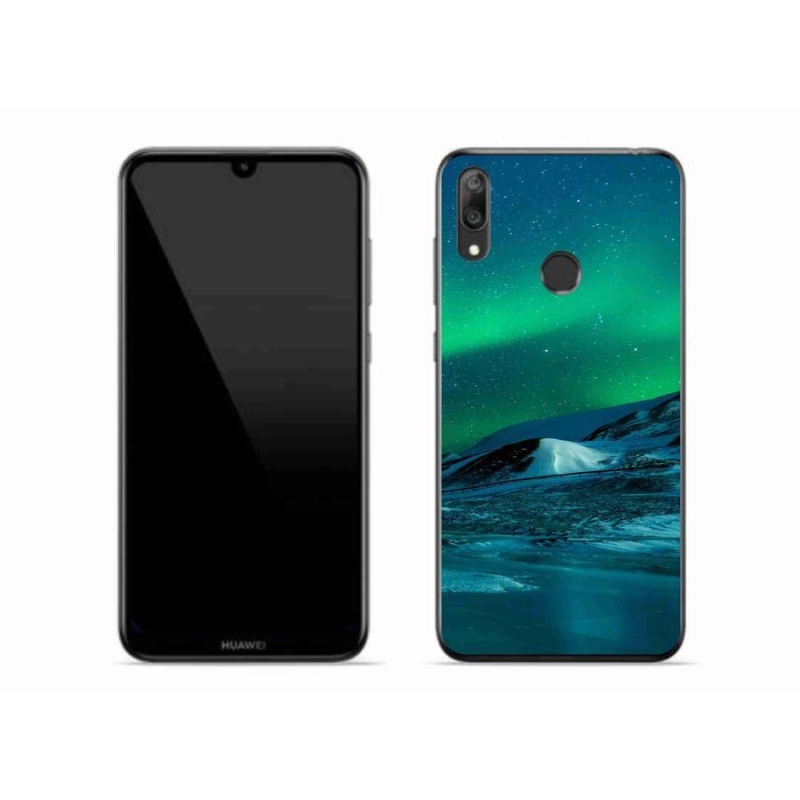 Gél borító mmCase a Huawei Y7 (2019) - aurora borealishoz