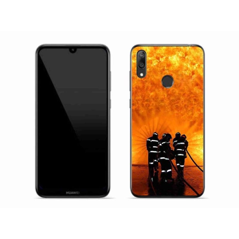 Gél borítás mmCase a Huawei Y7 (2019) - tűz
