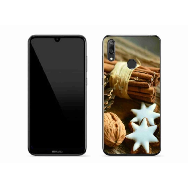 Gél borító mmCase a Huawei Y7 (2019) - fahéj és mézeskalács számára