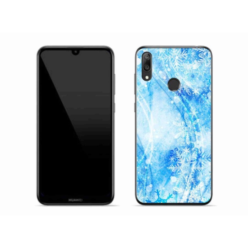 Gél borító mmCase a Huawei Y7 (2019) - hópelyhekhez