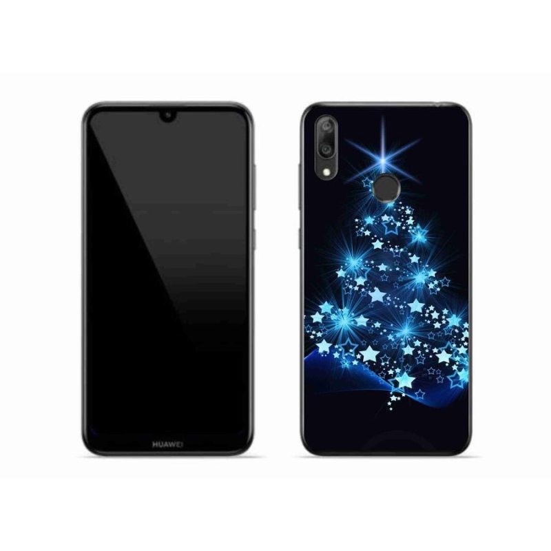 Gél borítás mmCase a Huawei Y7 (2019) - karácsonyfa számára