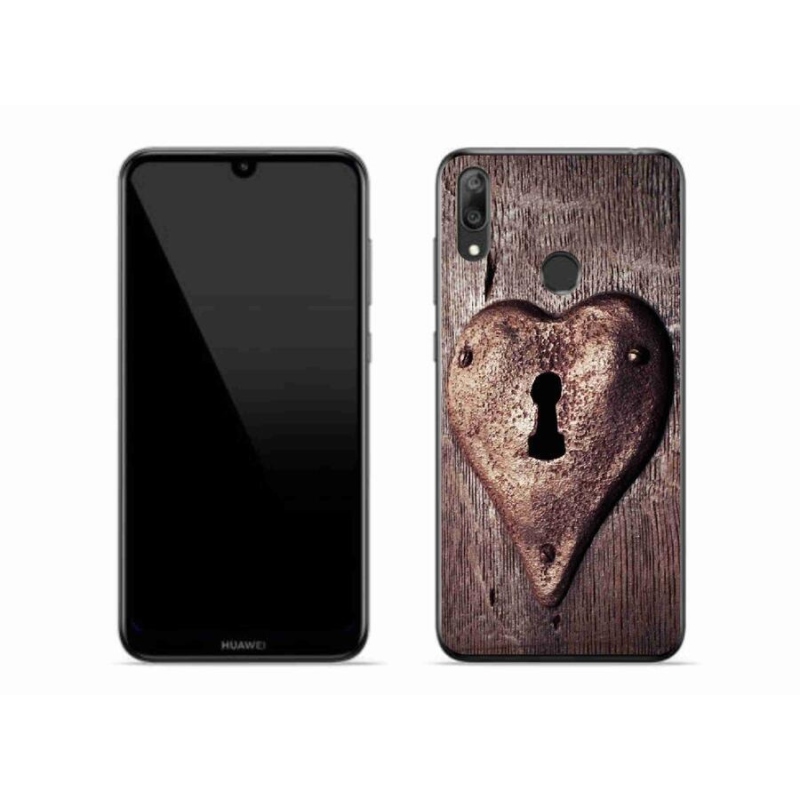 Gél borítás mmCase a Huawei Y7 (2019) számára - szív alakú zár