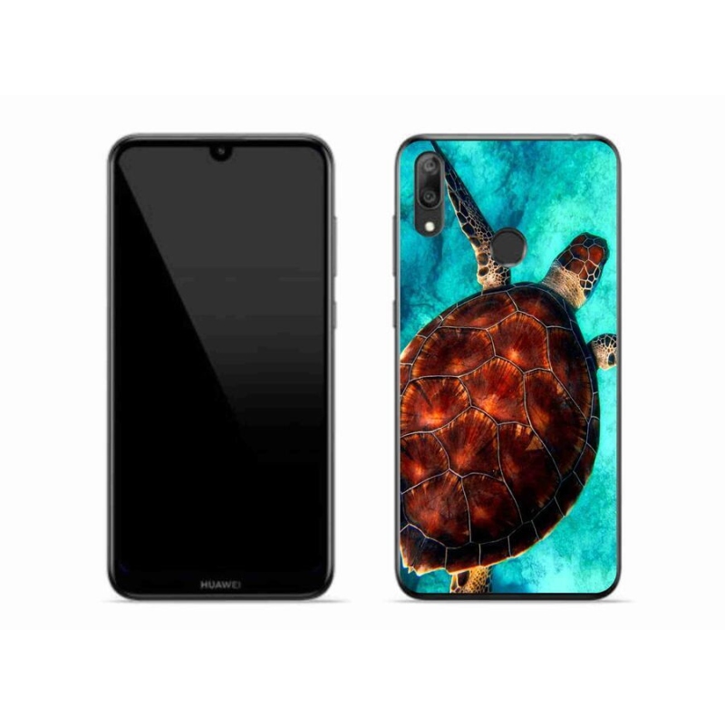 Gél borítás mmCase a Huawei Y7 (2019) - teknősbéka számára