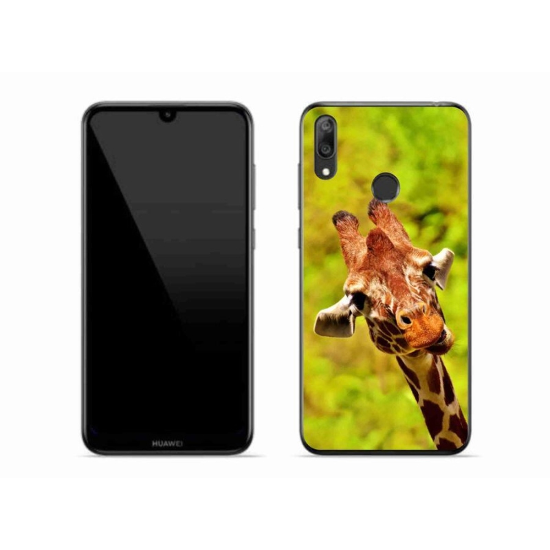 Gél borítás mmCase a Huawei Y7 (2019) - zsiráfhoz