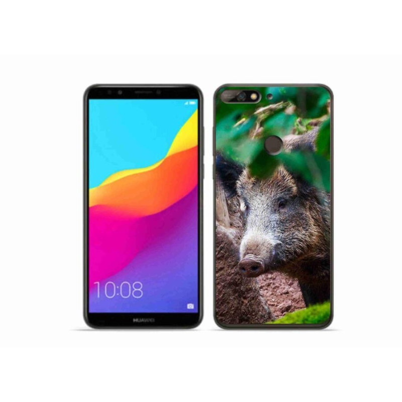 Gél borítás mmCase a Huawei Y7 Prime (2018) - vaddisznóhoz