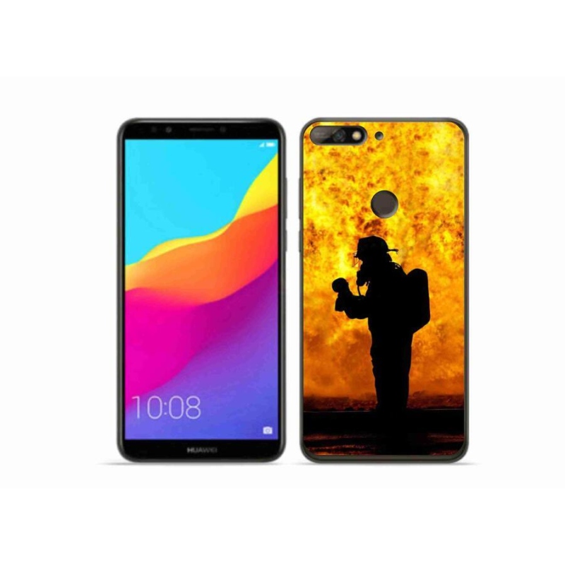 Gél borítás mmCase a Huawei Y7 Prime (2018) - tűzoltóhoz
