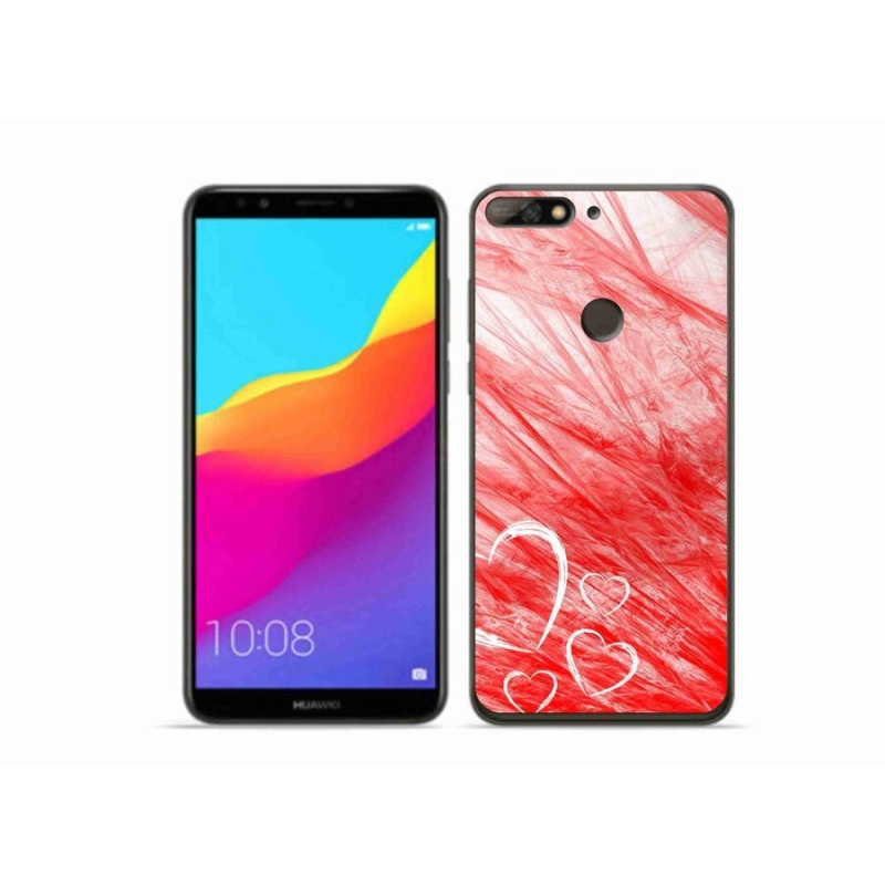 Gél borítás mmCase a Huawei Y7 Prime (2018) számára - szív