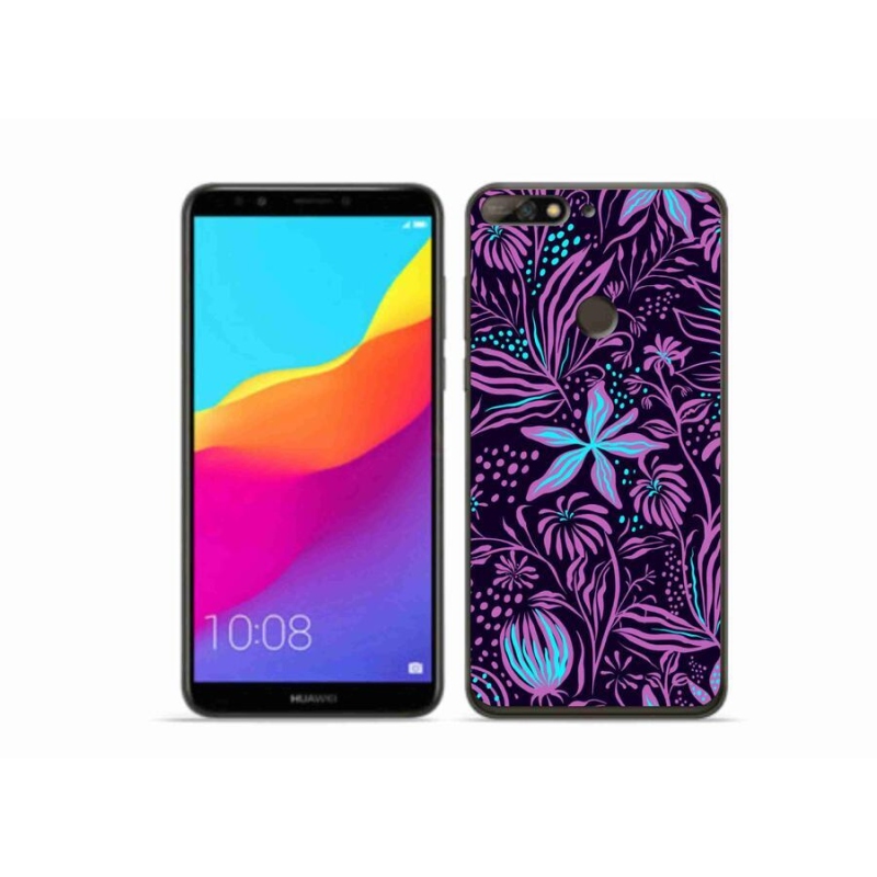 Gél borító mmCase a Huawei Y7 Prime (2018) - virágok 2