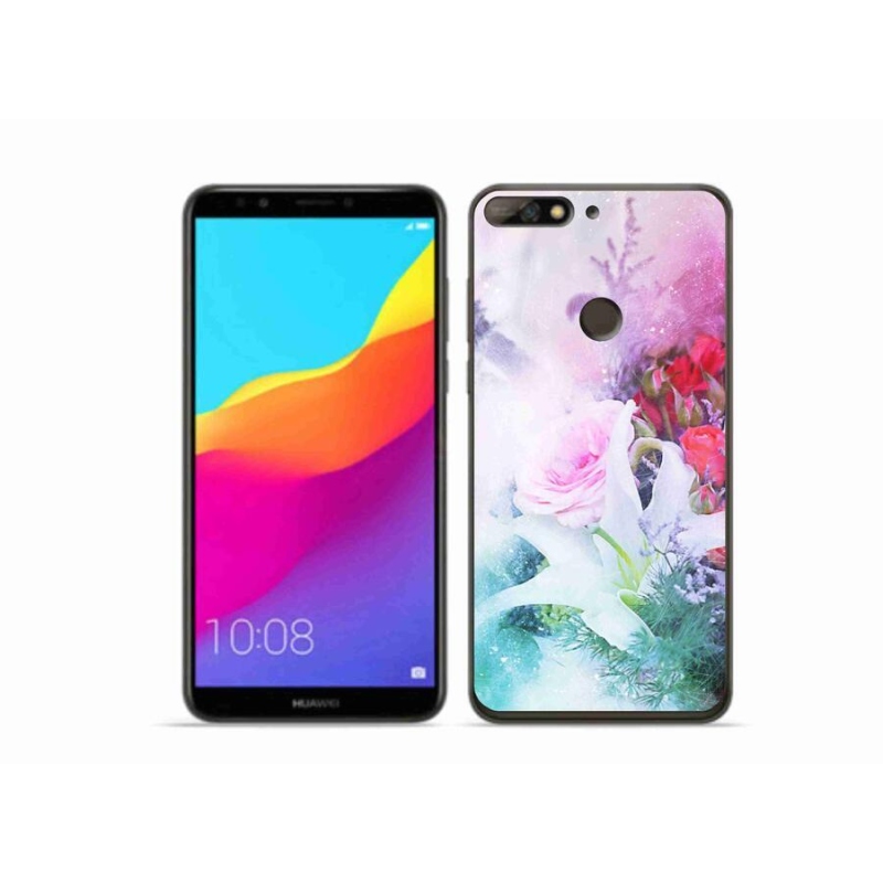 Gél borító mmCase a Huawei Y7 Prime (2018) - virágok 4