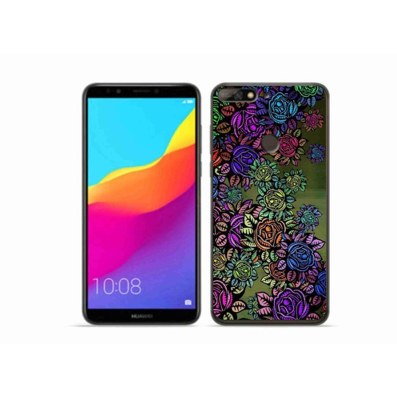 Gél borító mmCase a Huawei Y7 Prime (2018) - virágok 6