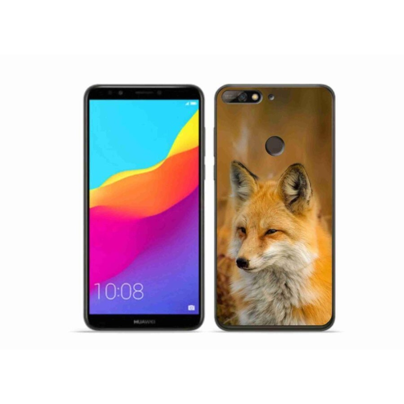 Gél borítás mmCase a Huawei Y7 Prime (2018) számára - róka