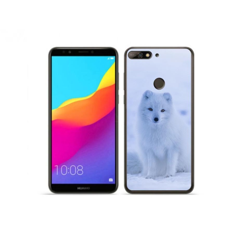 Gél borítás mmCase a Huawei Y7 Prime (2018) - polár róka számára