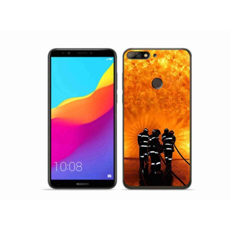Gél borítás mmCase a Huawei Y7 Prime (2018) - tűz