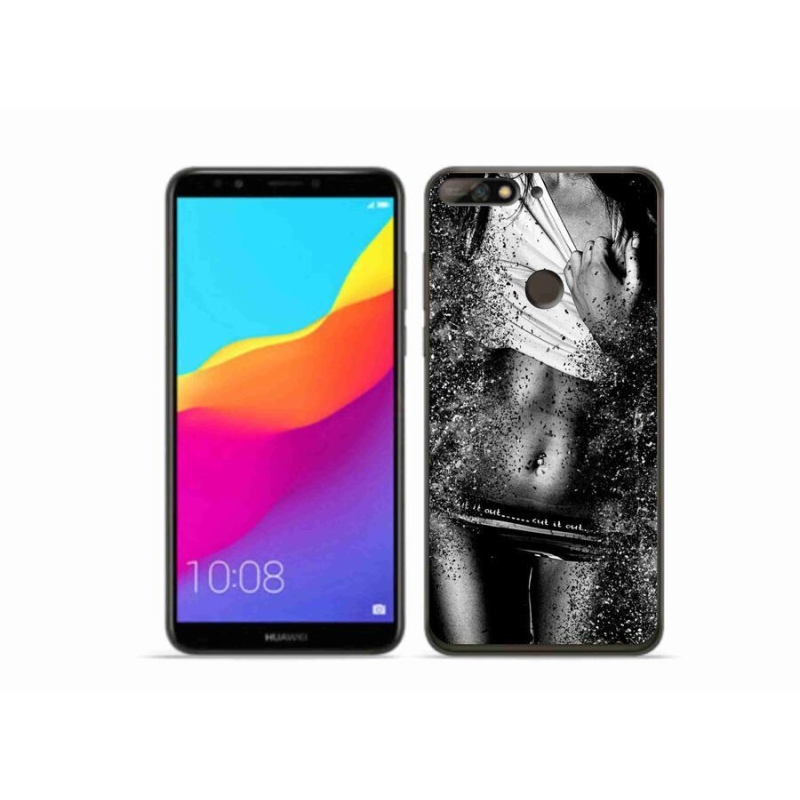 Gél borítás mmCase a Huawei Y7 Prime (2018) - szexi nő 1