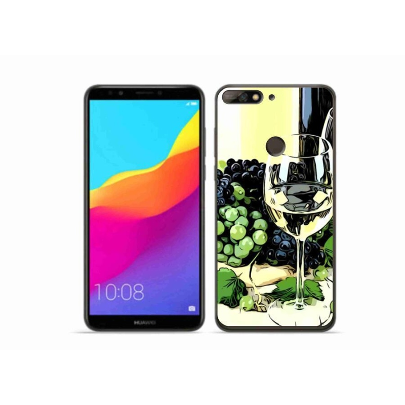 Gél borítás mmCase a Huawei Y7 Prime (2018) - borospohárhoz