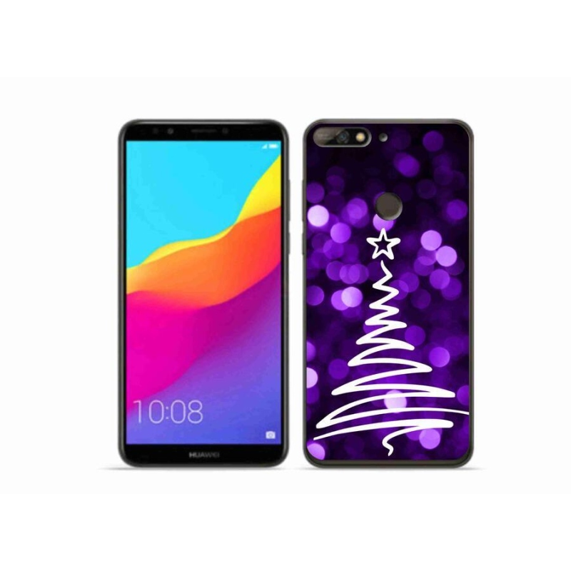 Gél borítás mmCase a Huawei Y7 Prime (2018) - fa