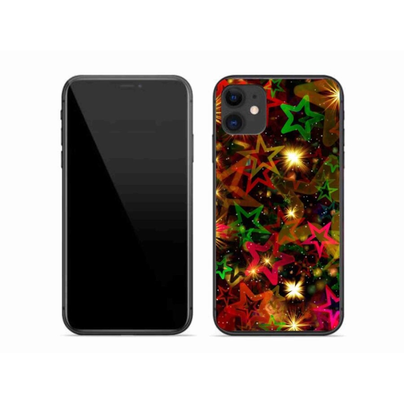 Zselés borítás mmCase iPhone 11 készülékhez - színes csillagok