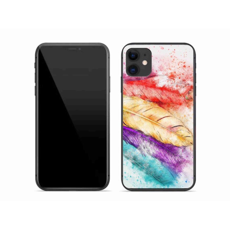 Zselés borítás mmCase iPhone 11 készülékhez - színes toll