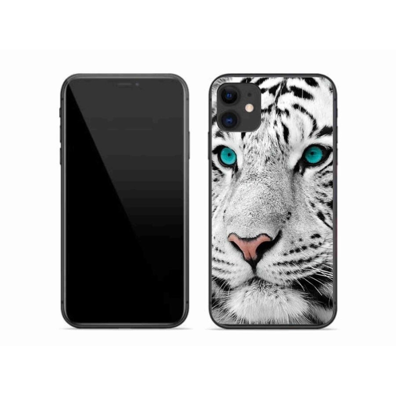Gél borítás mmCase iPhone 11 készülékhez - fehér tigris