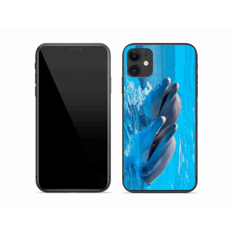 Zselés borítás mmCase iPhone 11 készülékhez - delfinek