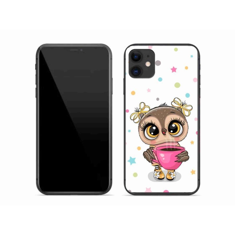 Gél borítás mmCase iPhone 11 készülékhez - rajzfilm bagoly