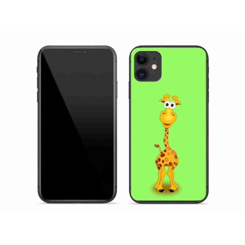 Gél borítás mmCase iPhone 11 készülékhez - rajzfilm zsiráf